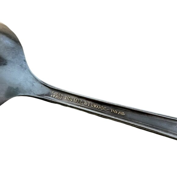 Holmes and Edwards Round Bowl Spoon Gumbo Century Silverplate 1923 IS 7 1/8 in - Picture 7 of 8